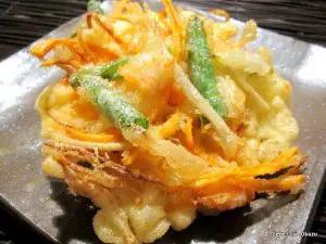 Japansk soulfood: Friterad Kakiage och en god Riesling