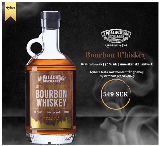 Appalachian Whiskey Bourbon – autentiskt hembränt